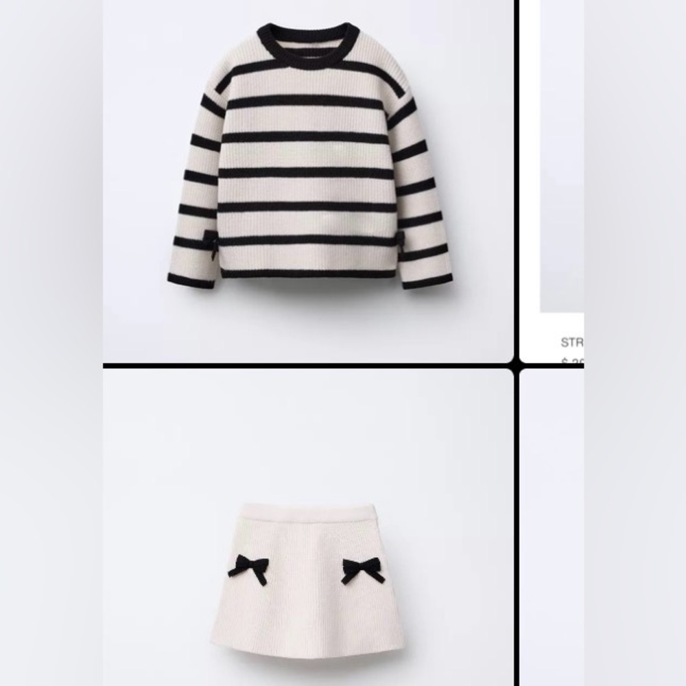 Zara TODDLER BABY GIRL SWEATER matching set 1.5yrs 18mo